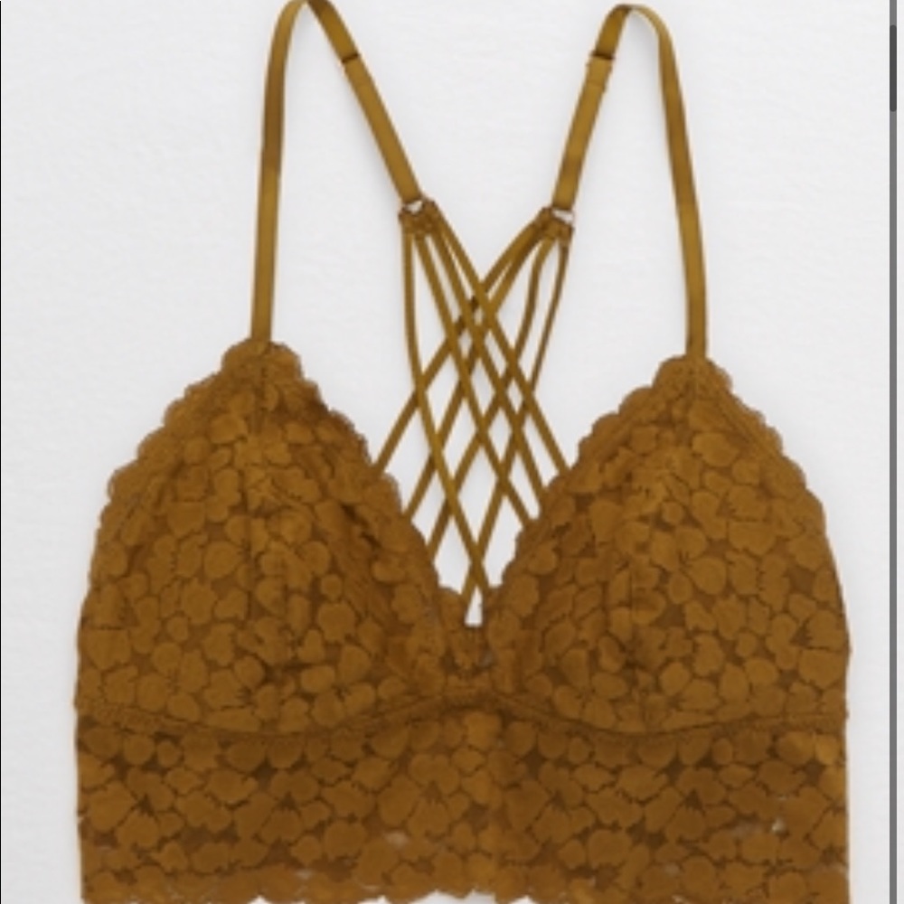 Lace strappy bralette